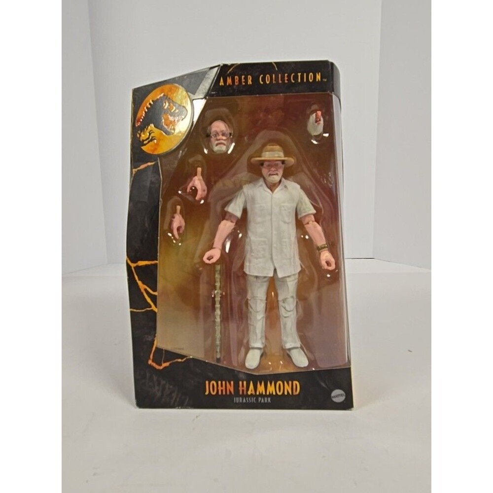 Jurassic Park Amber Collection JOHN HAMMOND Mattel 6 Inch Figure NEW SEALED 2021